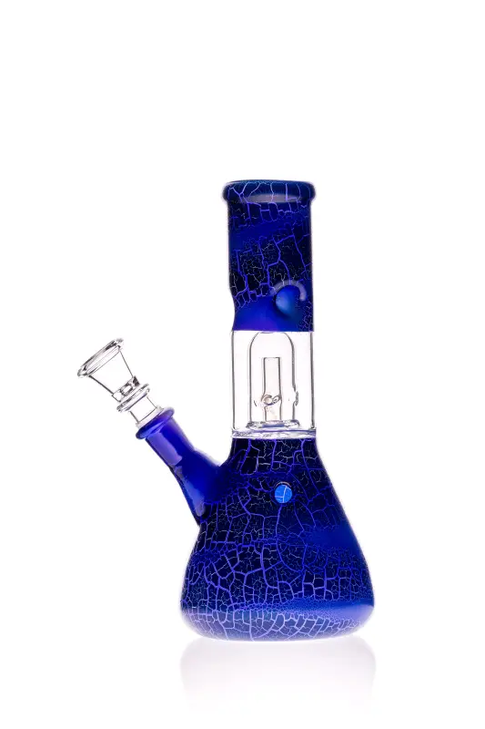 Black Leaf Glasbong mit Domperkolator blau 14,5
