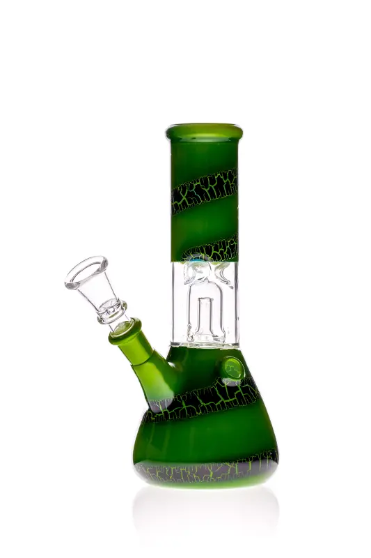 Black Leaf Glasbong mit Domperkolator grün 14,5