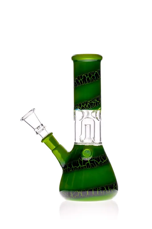 Black Leaf Glasbong mit Domperkolator grün 14,5