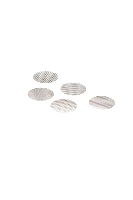 Steel insert sieve 5 pieces Ø 25mm green