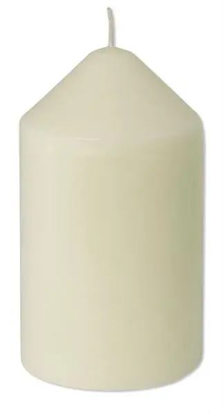 Candle hiding place with metal container, white, approx....