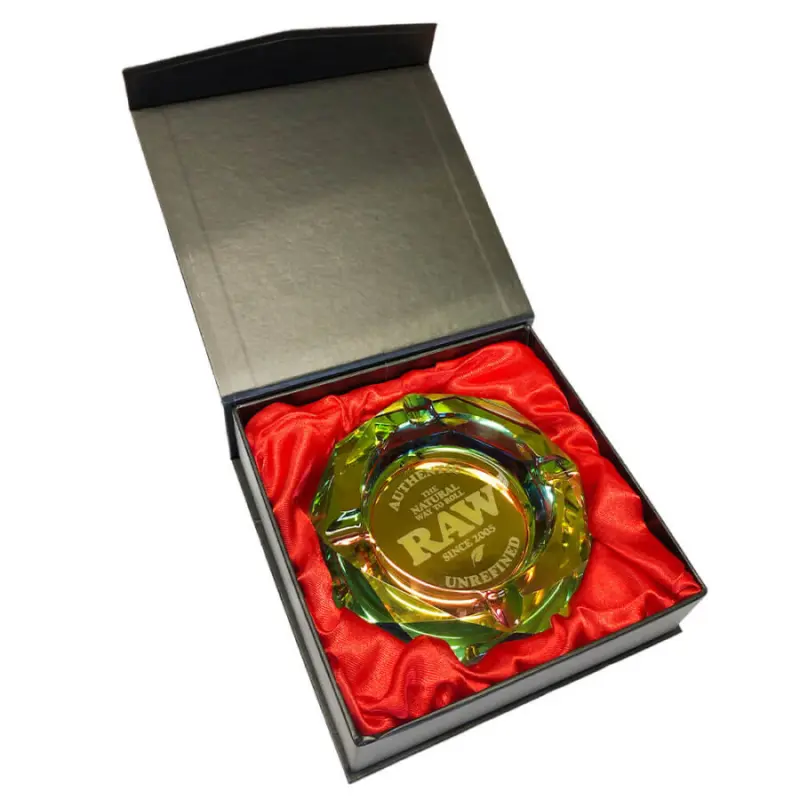 Ashtray Glass RAW - Rainbow Thick Ashtry