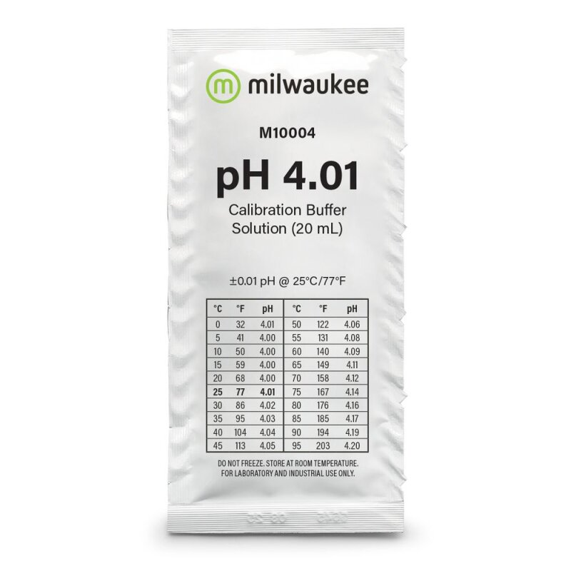 Milwaukee Eichflüssigkeit pH 4,01 20 ml
