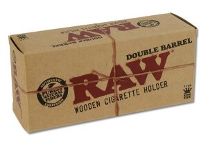 RAW Zigarettenhalter Double Barrel Cig Holder Wooden