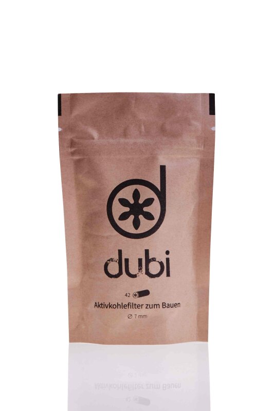 dubi Aktivkohlefilter 42 Stück Ø 7 mm