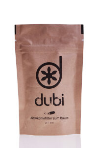 dubi Aktivkohlefilter 42 Stück Ø 7 mm