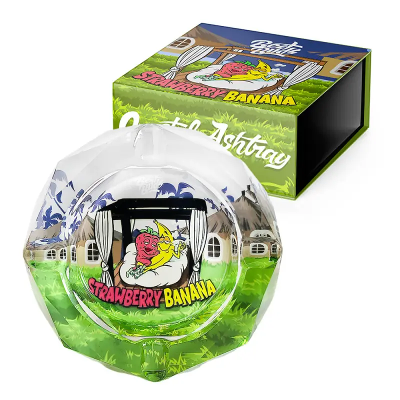 Aschenbecher Glas Best Buds - Strawberry Banana