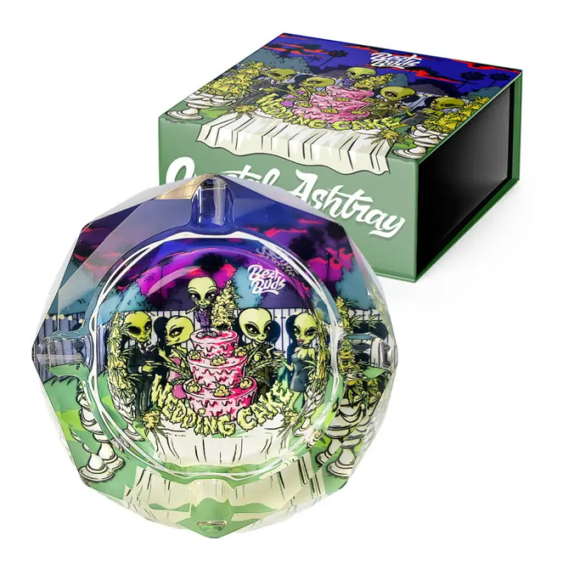 Ashtray glass Best Buds - Wedding Cake