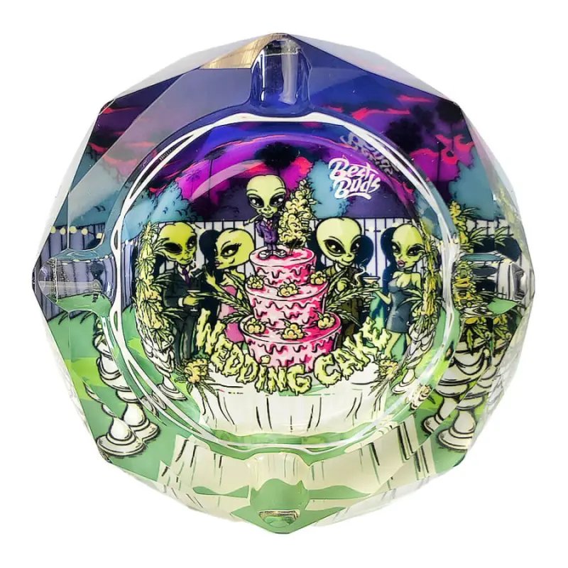 Ashtray glass Best Buds - Wedding Cake