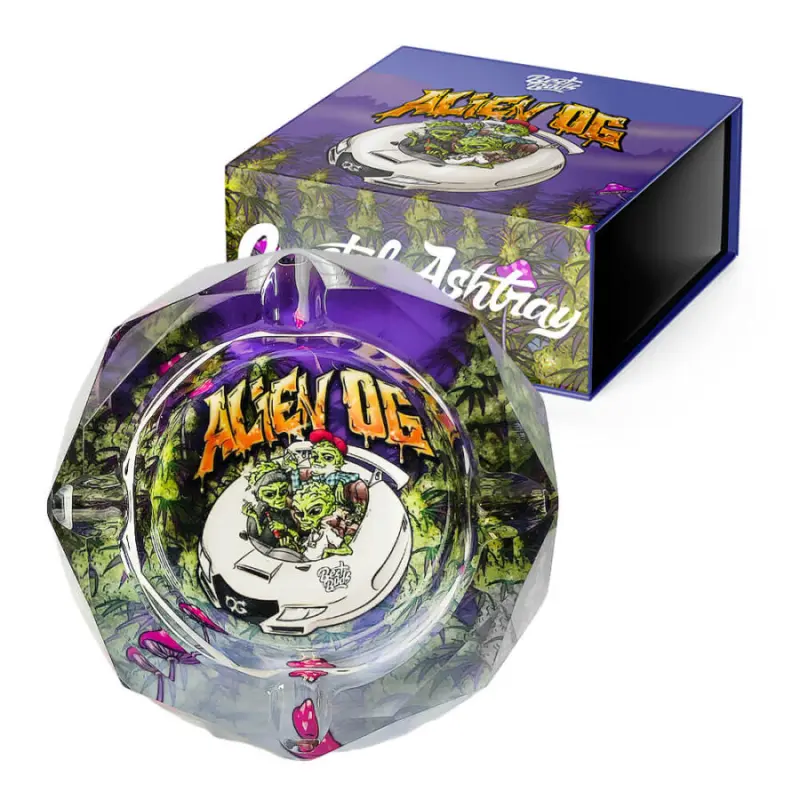 Ashtray glass Best Buds - Alien OG