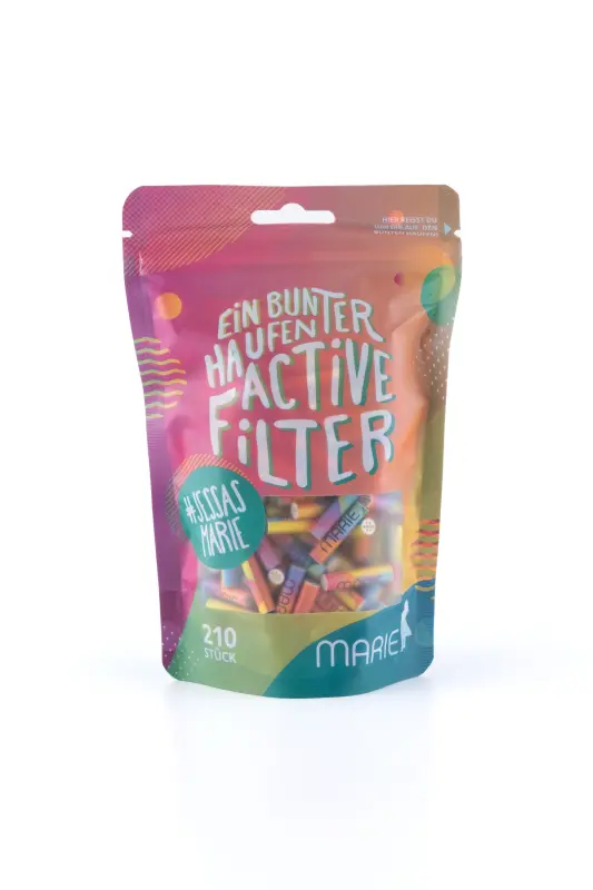 Marie Aktivkohlefilter 210 Stück Ø 6 mm Bunt