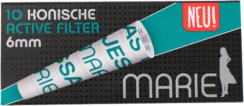 Marie Aktivkohlefilter 10 Stück Ø 6 mm konisch