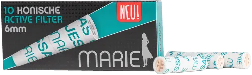 Marie Aktivkohlefilter 10 Stück Ø 6 mm konisch