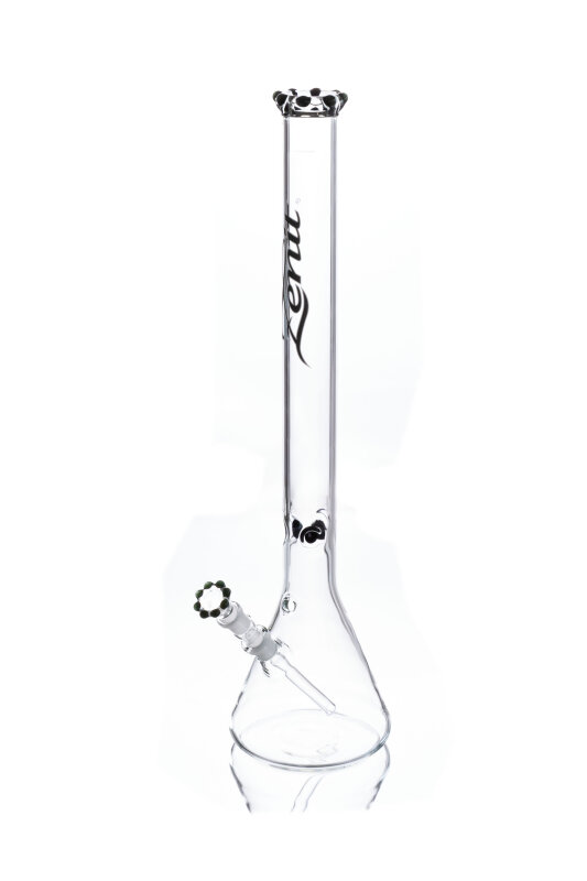 Zenit Bong Beaker Krone 5mm ohne Kickloch, Eis Colour, Hut Krone 18,8, Höhe 60cm