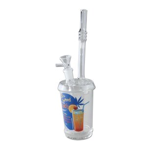 Black Leaf Becher Glasbong SEX + WEED