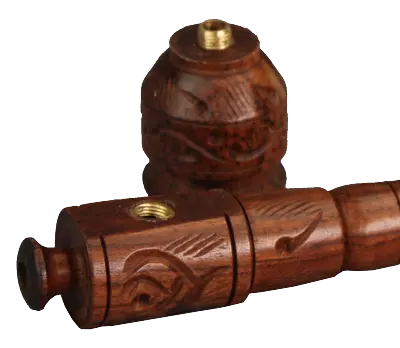 Holzpfeife mit Schraubkopf, 13 cm