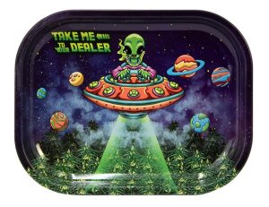 Dreh-Tablett - Rolling Tray "Dealer Alien"