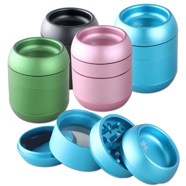 Black Leaf Fässchen Alu Grinder 4-tlg.div. Farben
