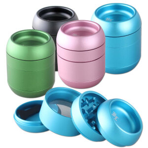 Black Leaf F&auml;sschen Alu Grinder 4-tlg.div. Farben