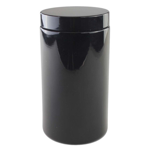 Weithalsdosen aus Violettglas 500ml