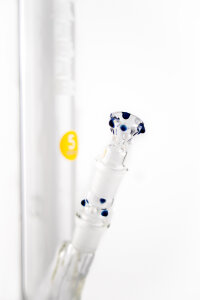 Plaisir Bong - Noppenhals - blau, weiß