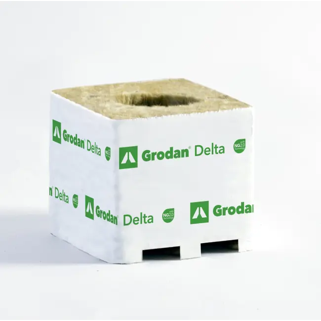 Stone wool cube Grodan Delta, NG2.0, 7.5 x 7.5 x 6.5 cm,...