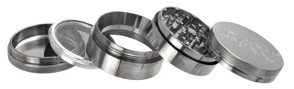 RAW Edelstahl Grinder/Pollinator, 4-tlg, 60mm
