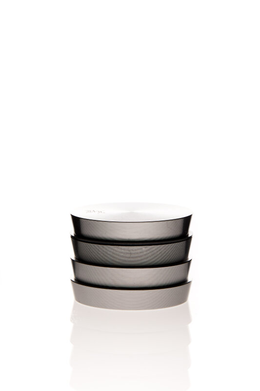 Alumühle Stufen Black Leaf 4-teilig Ø 55 mm grau