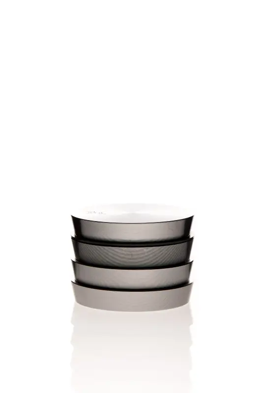 Alumühle Stufen Black Leaf 4-teilig Ø 55 mm grau