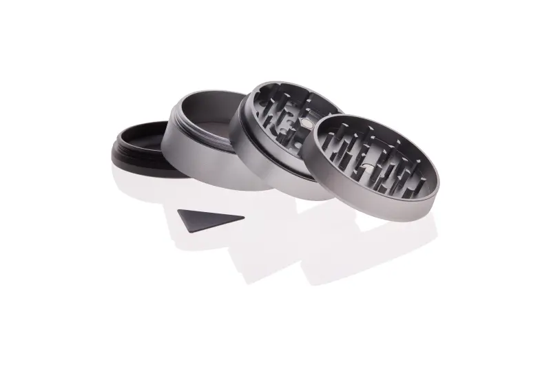 Solinder After Grow GRAU Alu-Grinder 4-teilig Ø 62mm