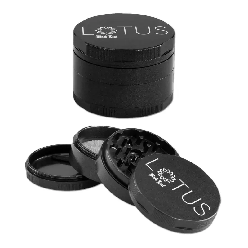 Alumühle Black Leaf Lotus 4-teilig Ø 63 mm grau