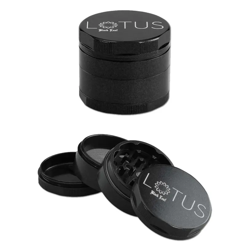 Alumühle Black Leaf Lotus 4-teilig Ø 55 mm grau