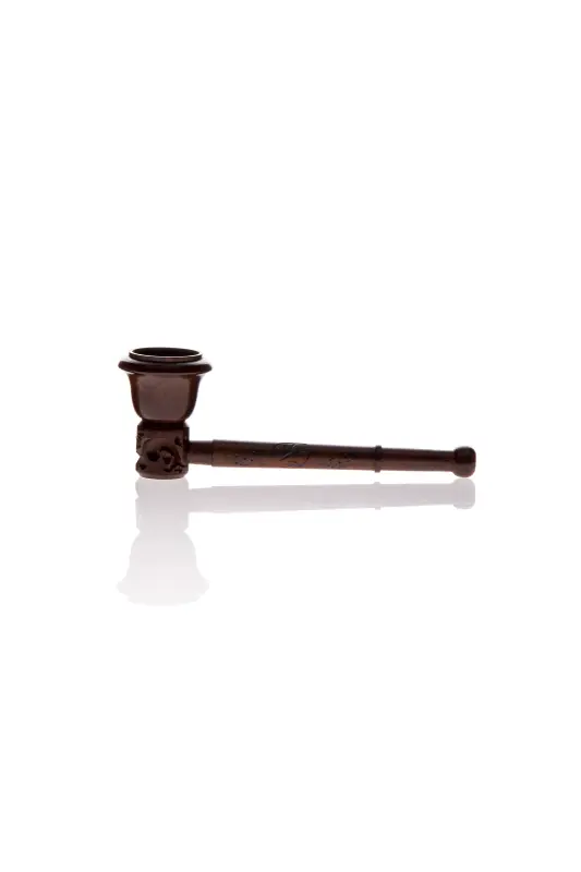 Carved rosewood pipe L = 90 mm