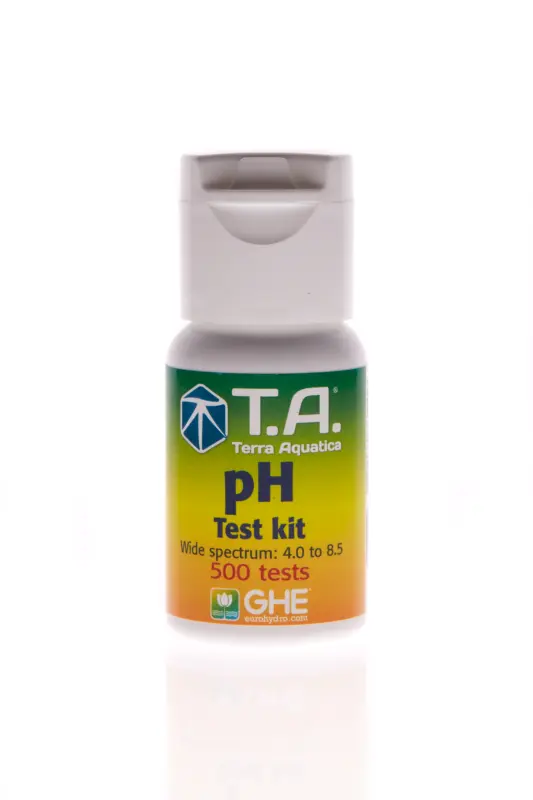 T.A. pH Test Kit mit Farbskala, Messbereich pH 4,0 - ph 8,5, 30 ml, reicht für 500 Tests