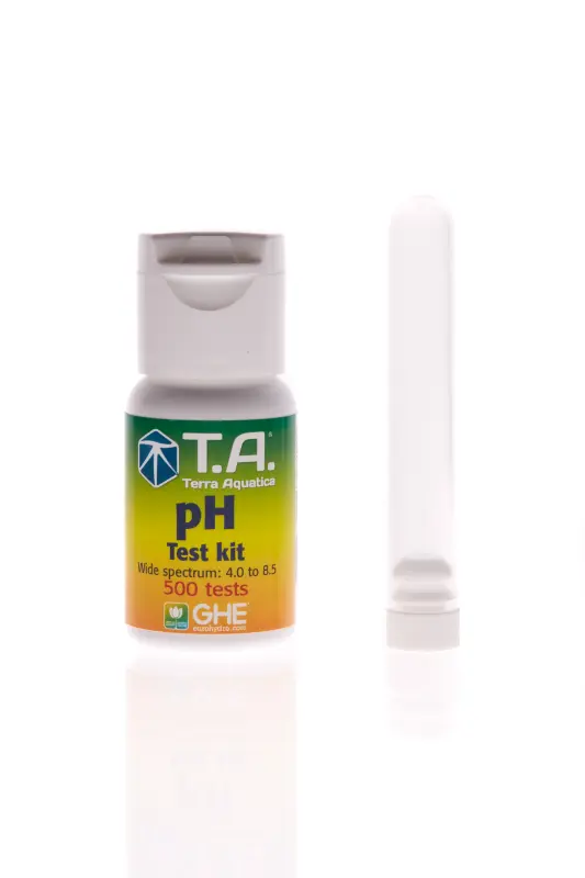 T.A. pH Test Kit mit Farbskala, Messbereich pH 4,0 - ph 8,5, 30 ml, reicht für 500 Tests