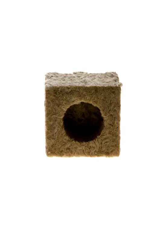 Stone wool cube Grodan Delta 10 x 10 x 6.5 cm hole