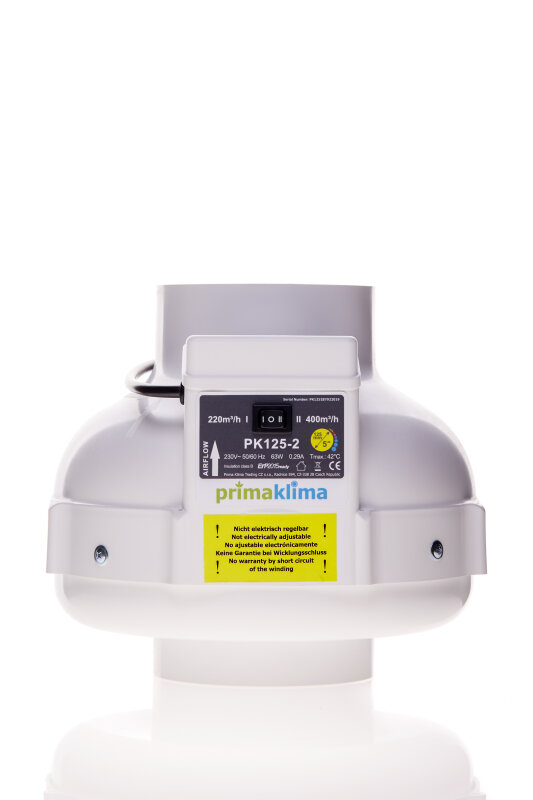 RVK 125 mm Prima Klima 2Stufen 220 m³/h und 400 m³-h