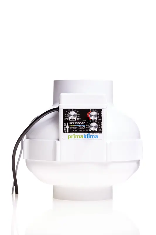 RVK 125 mm Prima Klima EC 700 m³/h Thermostat und Drehzahlregler