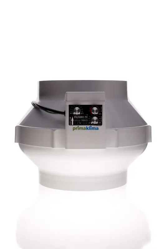 RVK 250 mm Prima Klima EC 1450 m³/hThermostat und Drehzahlregler