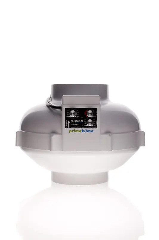 RVK 160 mm Prima Klima EC 1180 m³/hThermostat und Drehzahlregler